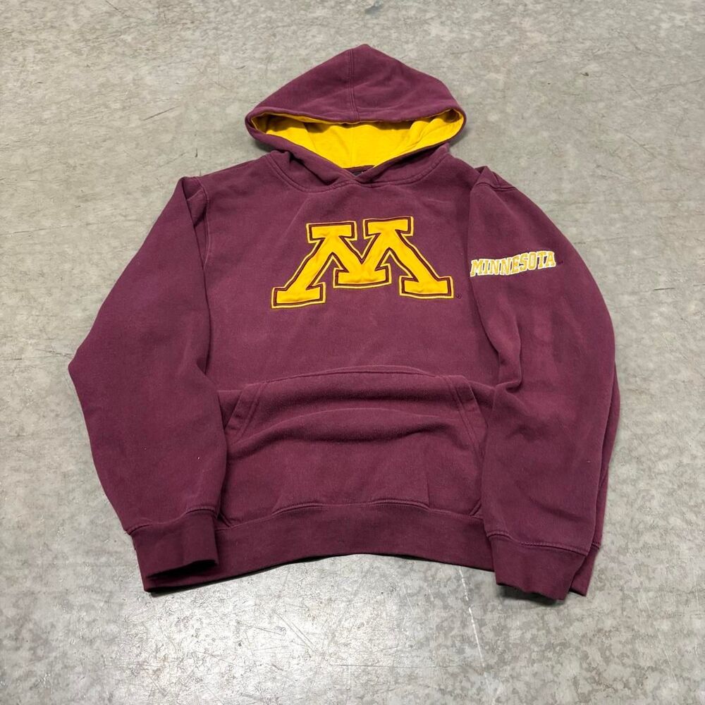 American-vintage Women's Burgundy and Red Hoodie